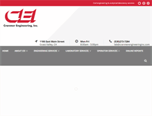 Tablet Screenshot of cranmerengineeringinc.com